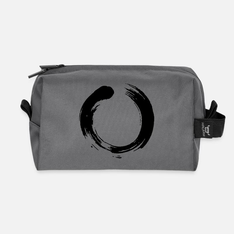 Kreis - Recycelte Kulturtasche - Anthrazit