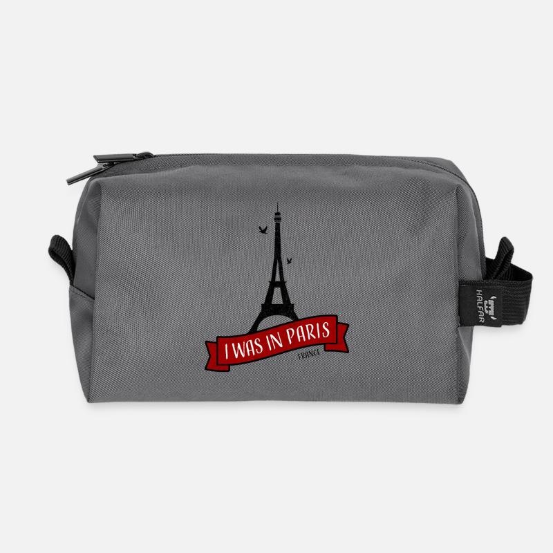 Paris I Was In Paris (I Love Paris) - Recycelte Kulturtasche - Anthrazit