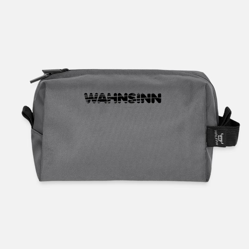 Wahnsinn - Recycelte Kulturtasche - Anthrazit