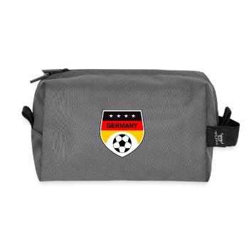 Blason de la  Allemagne - Trousse de toilette en tissu recyclé - anthracite - Devant