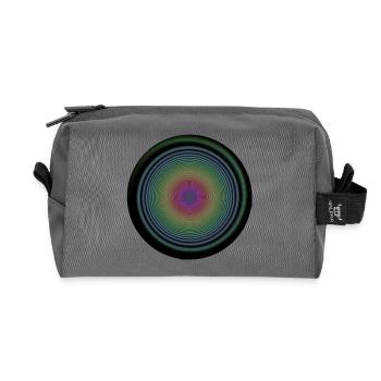 spiral - Recycled Toiletry Zip Bag - anthracite - Front