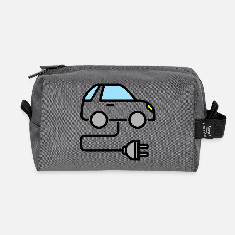 Elektroauto - Recycelte Kulturtasche - Anthrazit