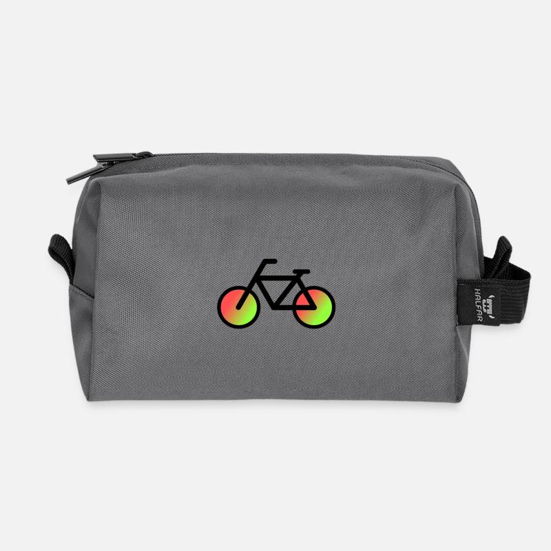 Buntes Fahrrad - Recycelte Kulturtasche - Anthrazit