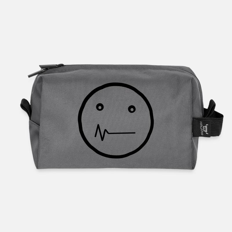 Detrill Smiley - Recycelte Kulturtasche - Anthrazit