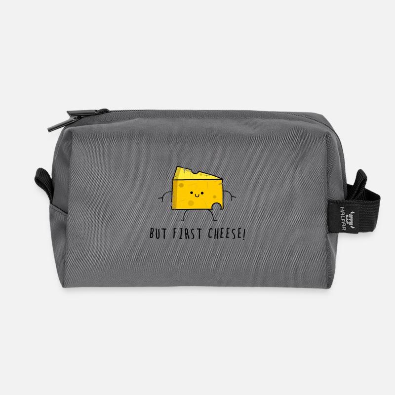 Käse Cheese Gauda - Recycelte Kulturtasche - Anthrazit