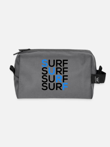 SURF SURF SURF SURF - Recycelte Kulturtasche - Anthrazit