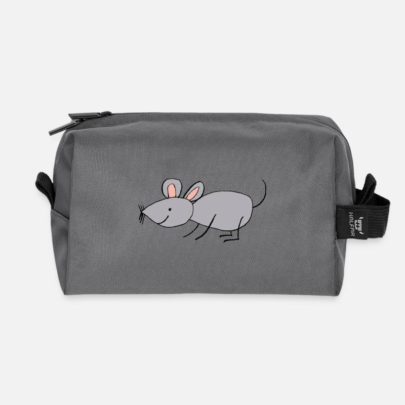 Maus - Recycelte Kulturtasche - Anthrazit
