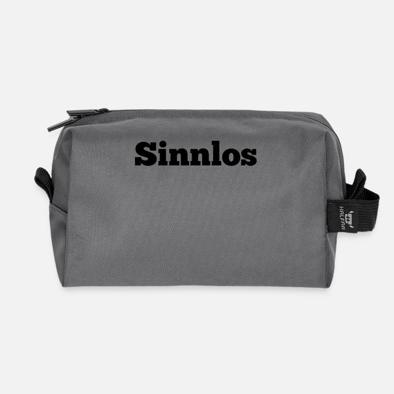 senseless - Recycled Toiletry Zip Bag - anthracite