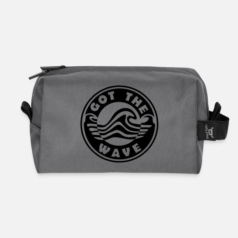 Got the Wave Wellenlogo - Recycelte Kulturtasche - Anthrazit