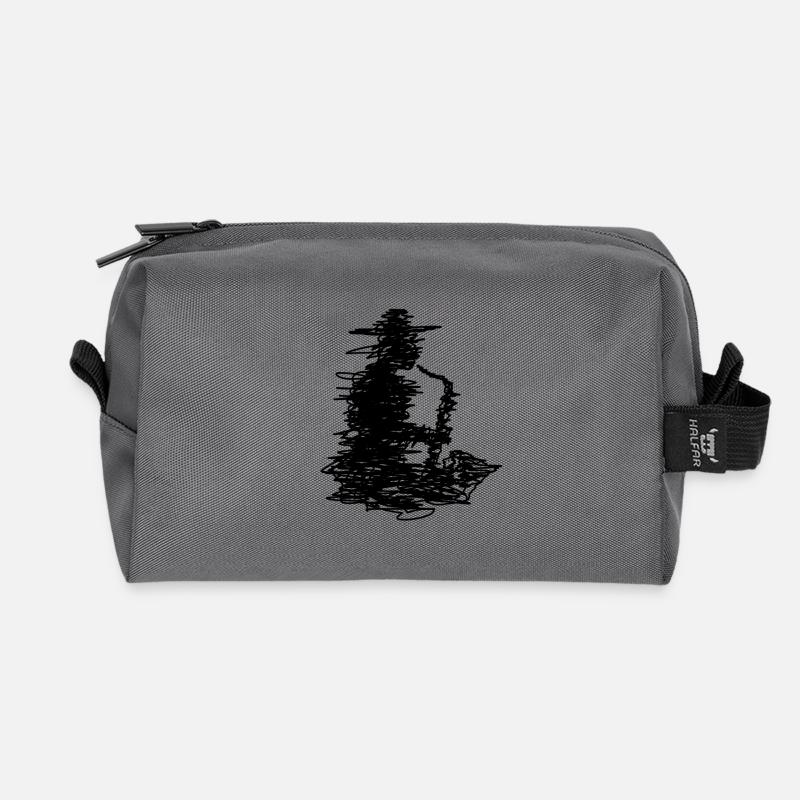 jazz - Recycled Toiletry Zip Bag - anthracite