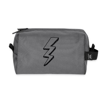 Flash gift idea - Recycled Toiletry Zip Bag - anthracite - Front