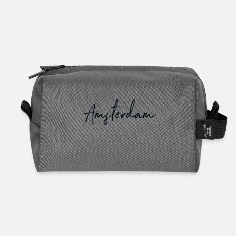 Amsterdam - Recycelte Kulturtasche - Anthrazit