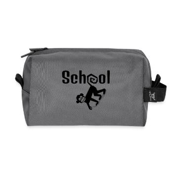 Schule - Recycelte Kulturtasche - Anthrazit - Vorne