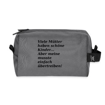 Drôle de sort - Trousse de toilette en tissu recyclé - anthracite - Devant