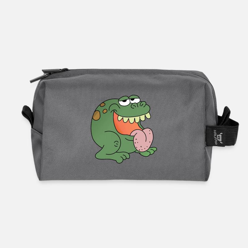 Frosch - Recycelte Kulturtasche - Anthrazit
