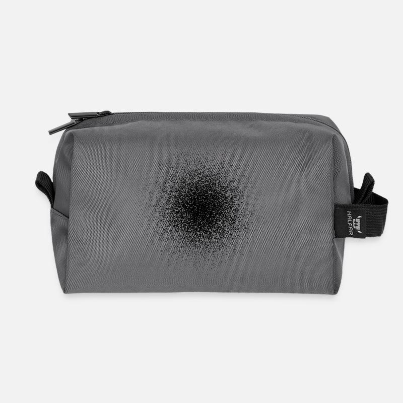 Black point cloud - Trousse de toilette en tissu recyclé - anthracite