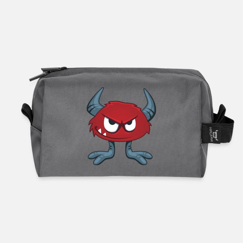 Monster - Recycelte Kulturtasche - Anthrazit