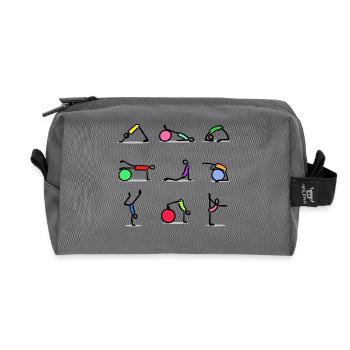 Exercices Pilates Entraînement physique - Trousse de toilette en tissu recyclé - anthracite - Devant