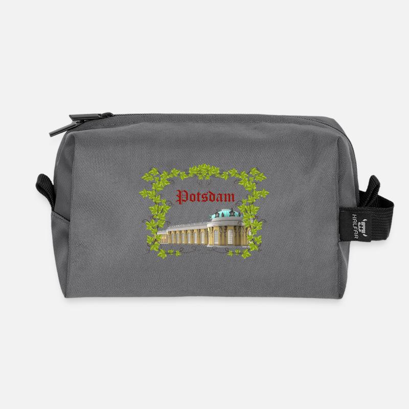 POTSDAM - Recycelte Kulturtasche - Anthrazit