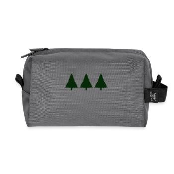 Christmas tree - Recycled Toiletry Zip Bag - anthracite - Front