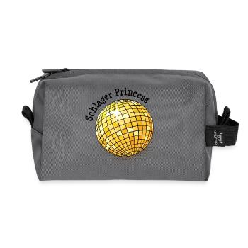 Schlager Princess Schlagermusik pop star - Recycled Toiletry Zip Bag - anthracite - Front