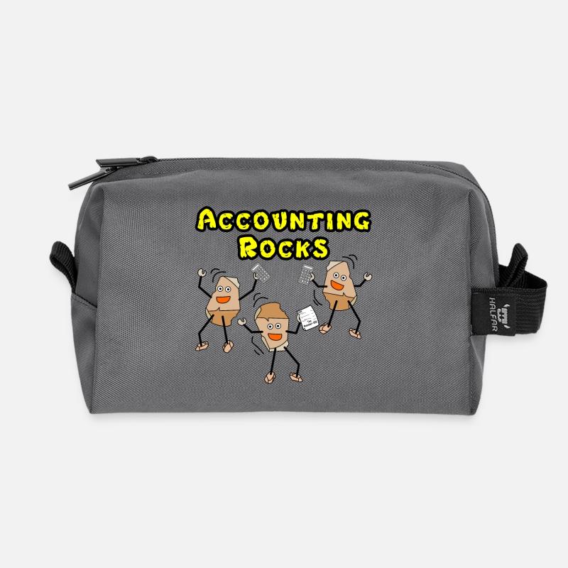 Accounting Rocks - Recycelte Kulturtasche - Anthrazit