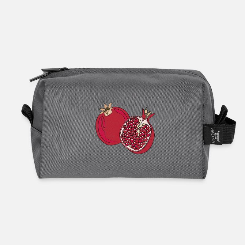 Grapefruit Sommer Frucht Lecker Spaß Geschenk - Recycelte Kulturtasche - Anthrazit