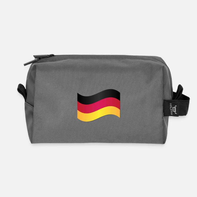 Deutsche Flagge - Recycelte Kulturtasche - Anthrazit