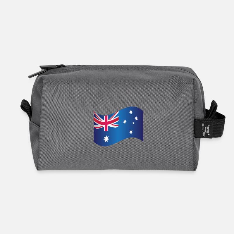 Australische Flagge - Recycelte Kulturtasche - Anthrazit