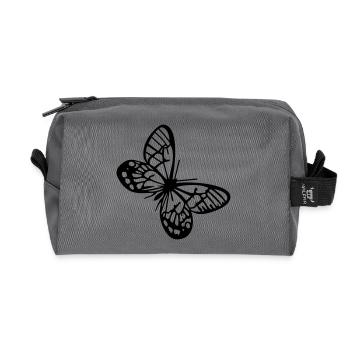 Schmetterlinge: Callitaera Aurora - Trousse de toilette en tissu recyclé - anthracite - Devant
