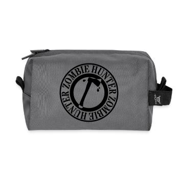 Zombie Hunter - Recycelte Kulturtasche - Anthrazit - Vorne