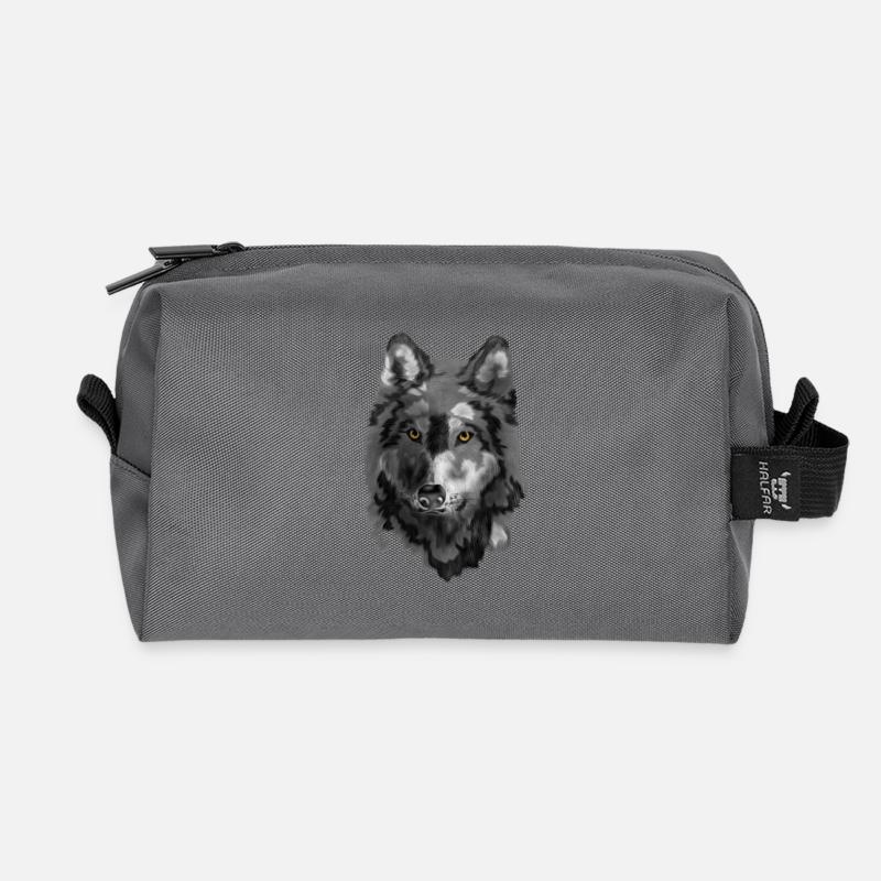Wolf - Recycelte Kulturtasche - Anthrazit