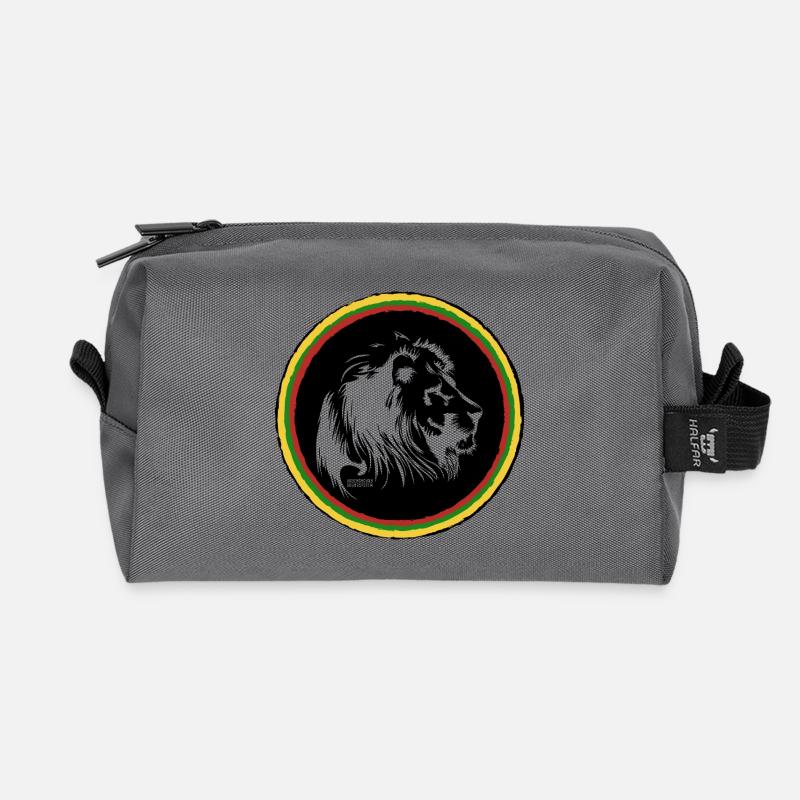 Rasta Farbkreis Ring - Recycelte Kulturtasche - Anthrazit