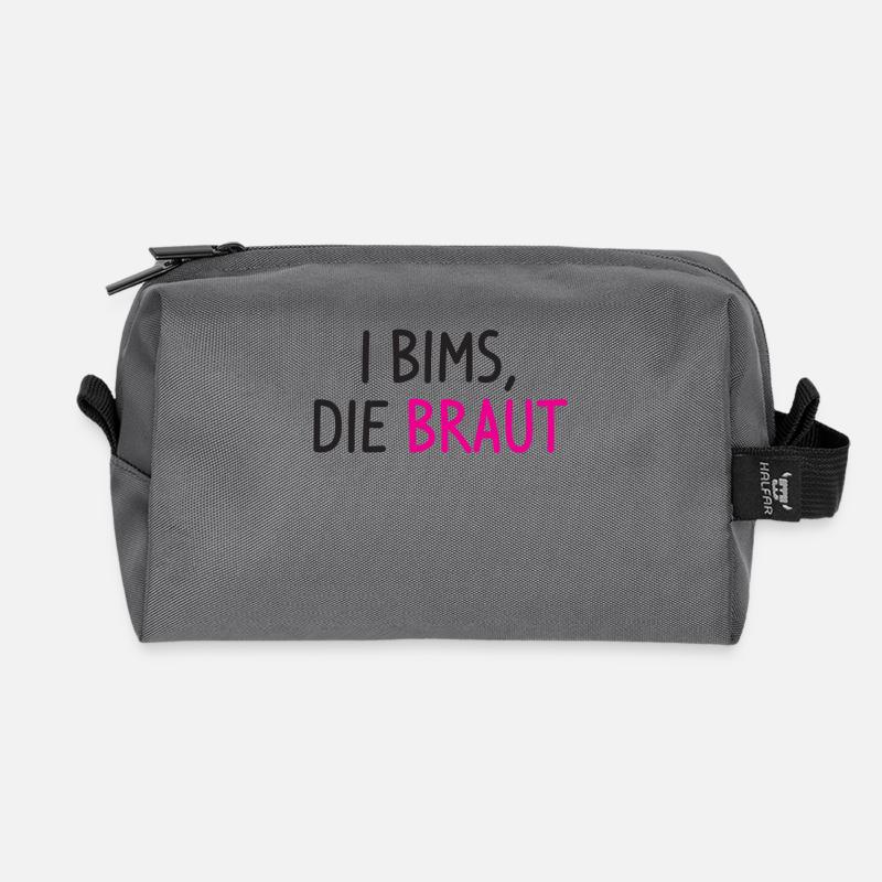 Braut Junggesellinnenabschied Party Spruch - Recycelte Kulturtasche - Anthrazit