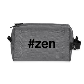 ZEN - Trousse de toilette en tissu recyclé - anthracite - Devant