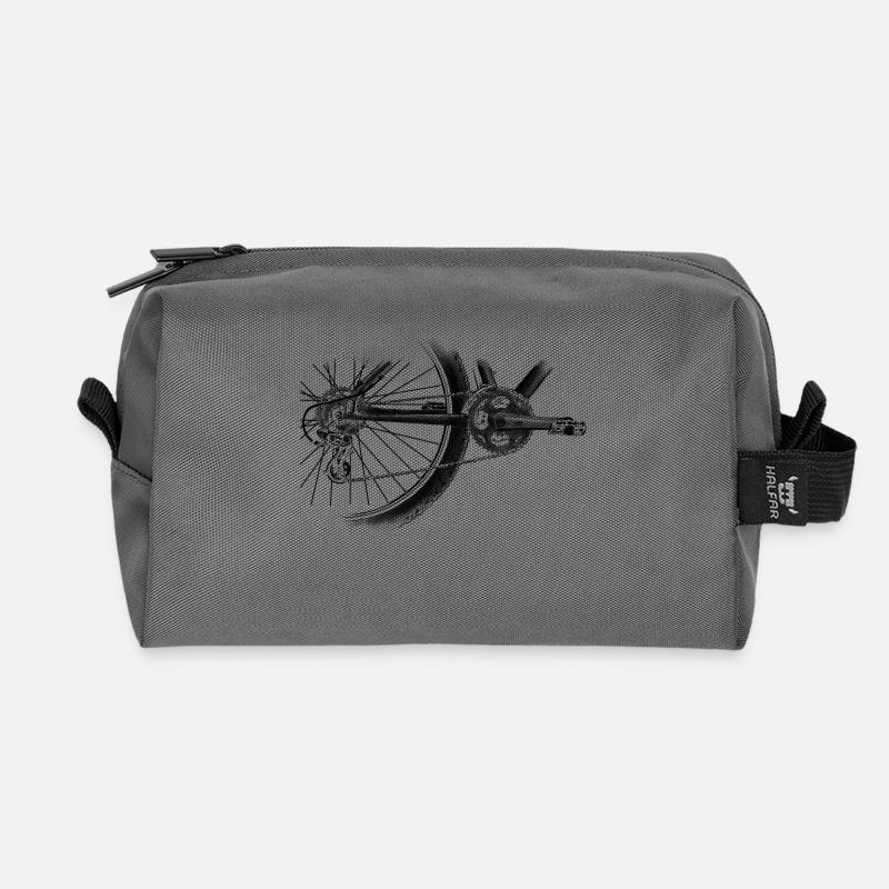 wheel - Recycled Toiletry Zip Bag - anthracite