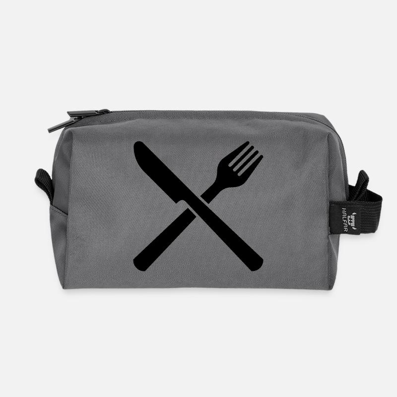 Besteck - Recycelte Kulturtasche - Anthrazit