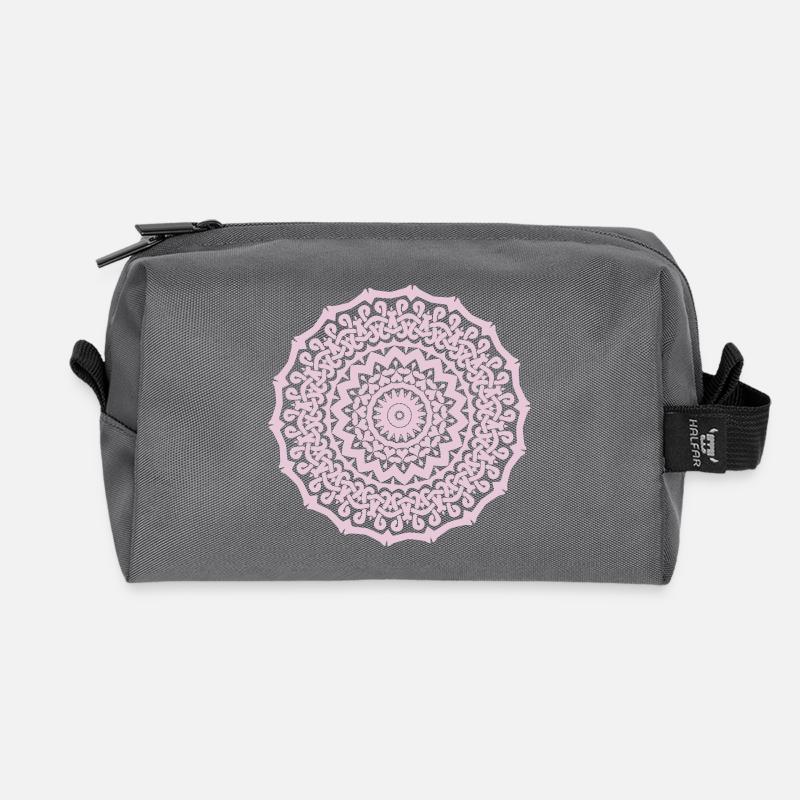 Mandala - Recycelte Kulturtasche - Anthrazit