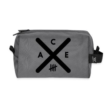 ACE - Recycled Toiletry Zip Bag - anthracite - Front