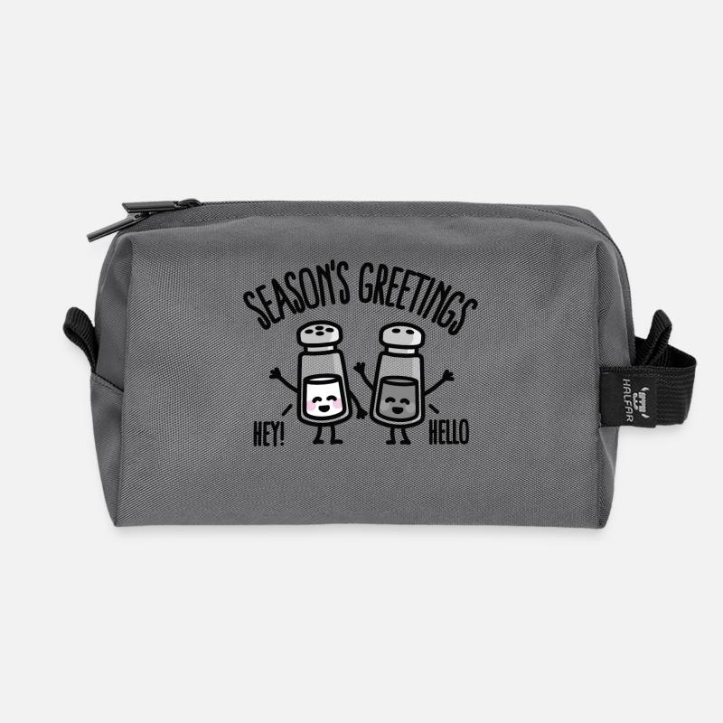 Season's greetings - Recycelte Kulturtasche - Anthrazit