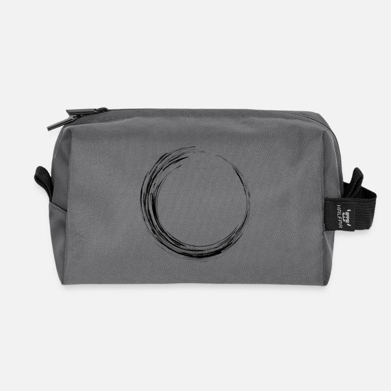 Kreis Schwarz - Recycelte Kulturtasche - Anthrazit