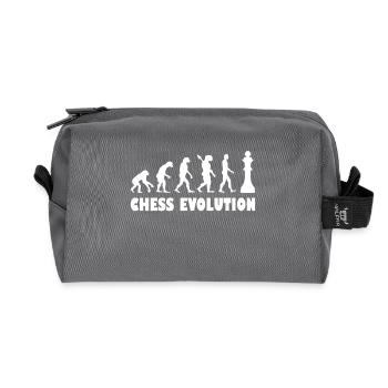 Chess Evolution - Blanc - Trousse de toilette en tissu recyclé - anthracite - Devant
