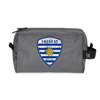 Uruguay Vintage Wappen Design - Recycelte Kulturtasche - Anthrazit - Vorne