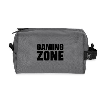 Gaming zone - Recycled Toiletry Zip Bag - anthracite - Front