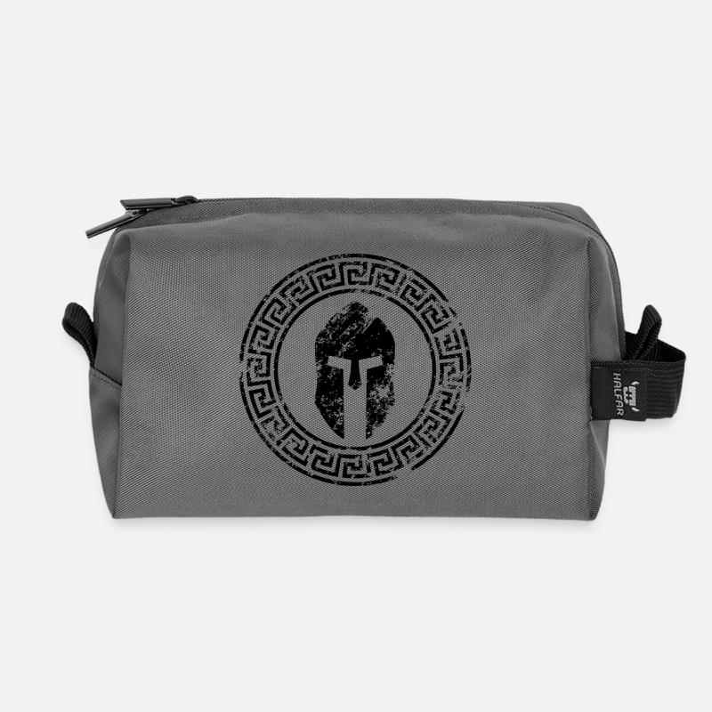 SPARTAN - Recycled Toiletry Zip Bag - anthracite