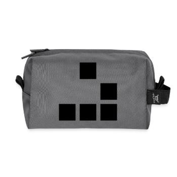 Glider - Recycled Toiletry Zip Bag - anthracite - Front