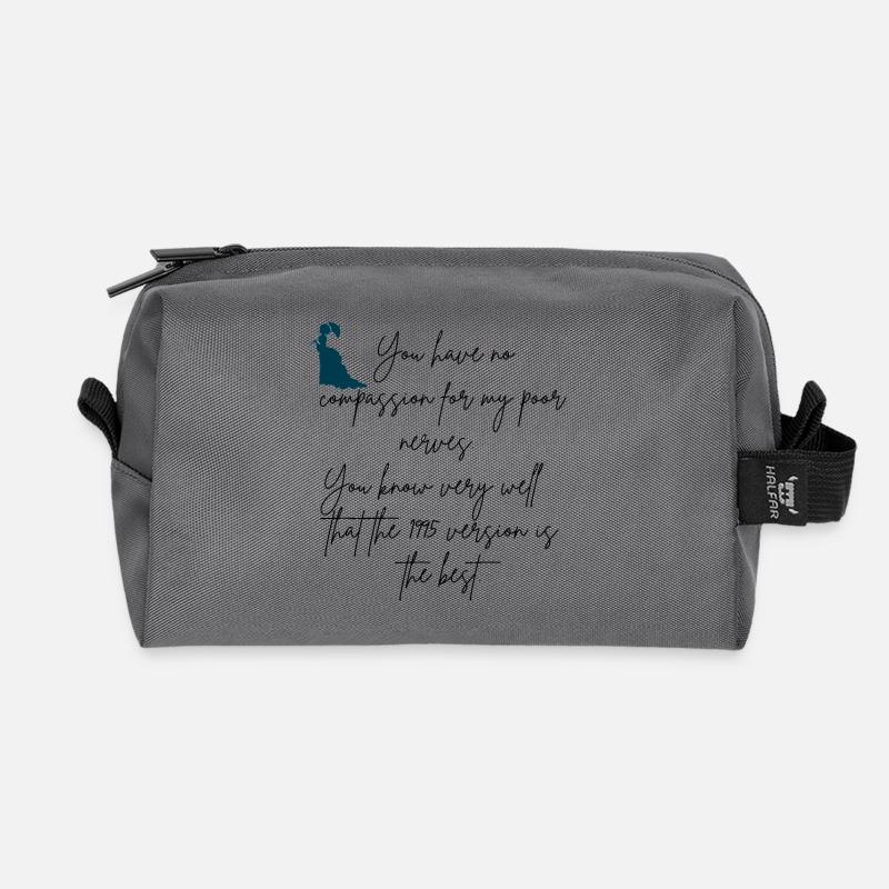 Humor Jane Austen - Recycled Toiletry Zip Bag - anthracite