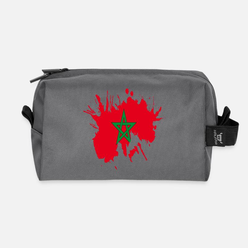 morocco Pepigo - Recycled Toiletry Zip Bag - anthracite
