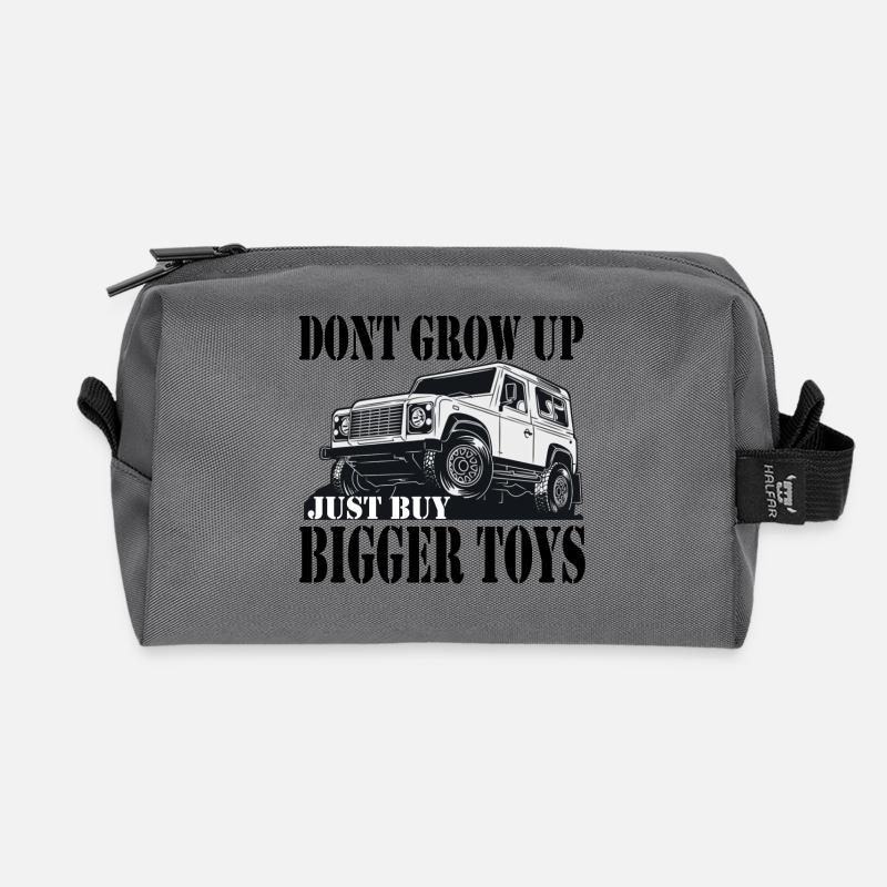Defender Land-Rover Geschenk Gift - Recycelte Kulturtasche - Anthrazit