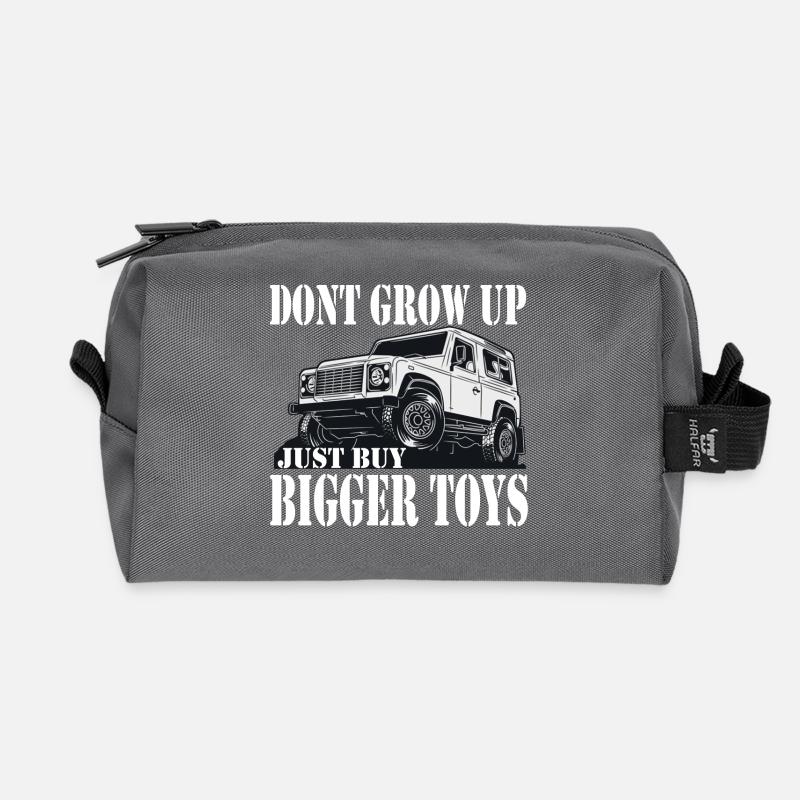 Defender Land-Rover Geschenk Gift - Recycelte Kulturtasche - Anthrazit